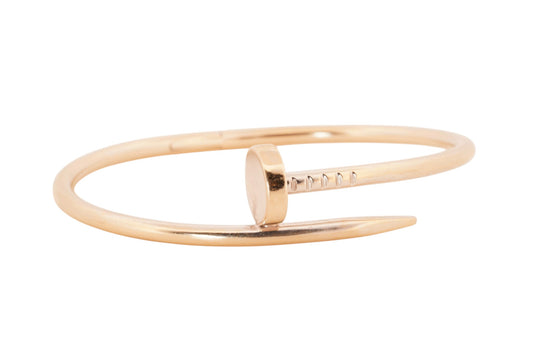 Cartier 18K white gold nail bracelet